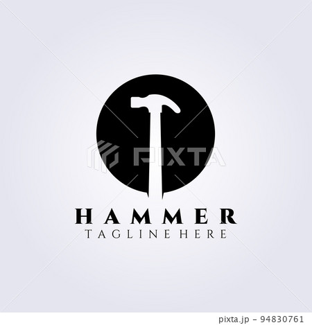 hammer logo vector illustration design 94830761