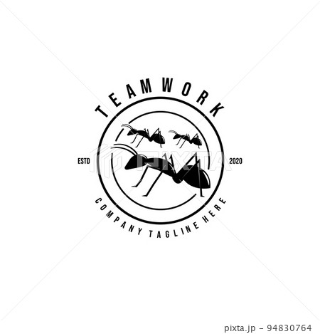 Teamwork logo vector illustration design, ant logo, brotherhood logo 94830764
