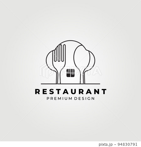 creative restaurant and cafe logo , chef house icon logo , bakery shop, logo vector illustration design 94830791
