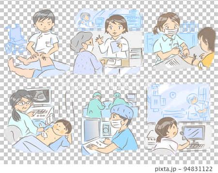 医療従事者の仕事風景	 94831122