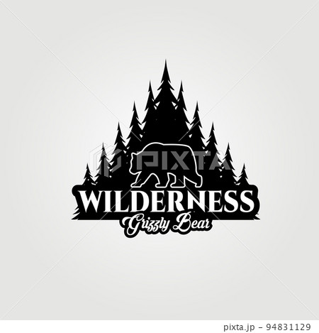 bear logo, grizzly bear, wildlife logo, bear vector illustration design 94831129