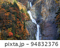 富山県/ 美しい称名滝の紅葉 94832376
