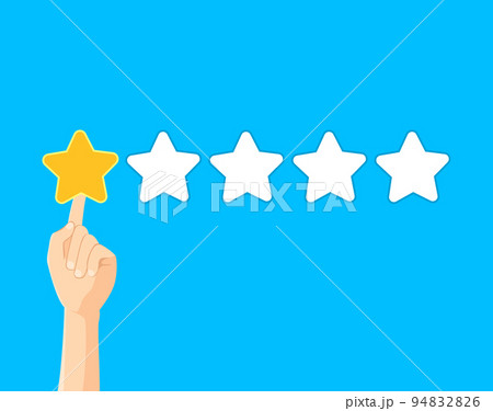 Rating One Star Hand 94832826