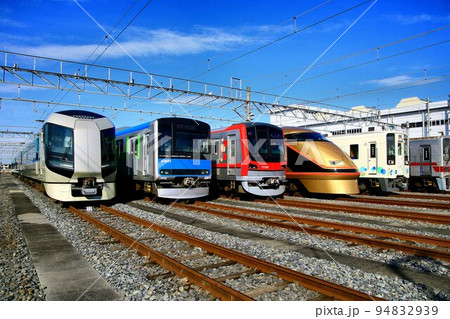 ファン感謝デーに勢揃いした東武電車 ～南栗橋・東武ファンフェスタ 94832939