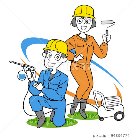 塗装工ペア 塗装工ペア 94834774