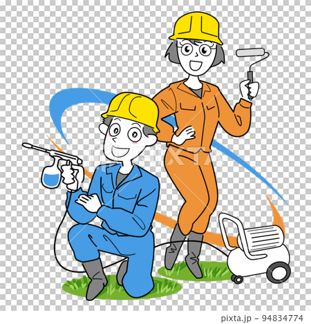 塗装工ペア 塗装工ペア 94834774