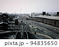 昭和43年　直方駅の蒸気機関車  九州　筑豊本線　記録写真　古いカラー写真 94835650