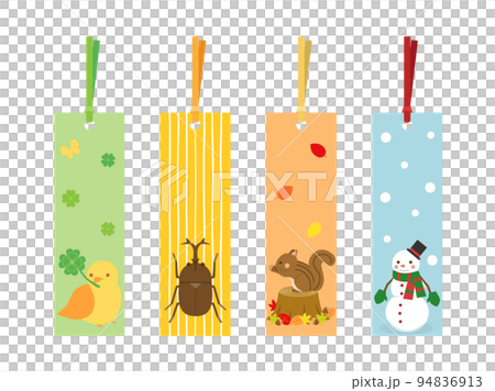 季節の栞をイメージしたイラスト 94836913