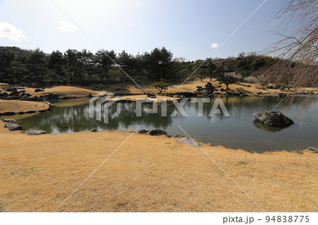 群馬甘楽町の大名庭園楽山園昆明池 94838775