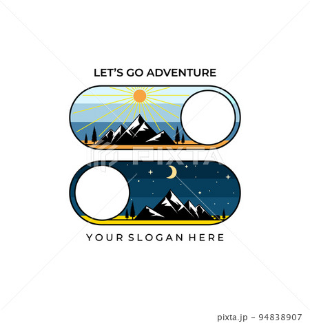 Creative Mountain logo vector illustration template design, adventure logo wild life 94838907