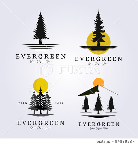 set and bundle of evergreen, woodland, adventure forest logo lake riverside creekside vector illustration silhouette vintage symbol design bundle collection set and bundle of evergreen, woodland, adventure forest logo lake riverside creekside vector illustration silhouette vintage symbol design bundle collection 94839537