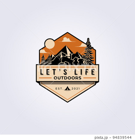 adventure logo emblem badge vector illustration design 94839544