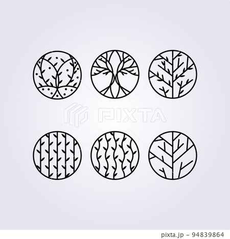set branch, vines, plant emblem floral tree logo vector illustration design, simple wellness plant icon symbol spa, yoga, balance , health set branch, vines, plant emblem floral tree logo vector illustration design, simple wellness plant icon symbol spa, yoga, balance , health 94839864