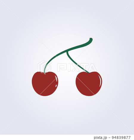 realistic red cheery fruit illustration icon logo template vector design realistic red cheery fruit illustration icon logo template vector design 94839877