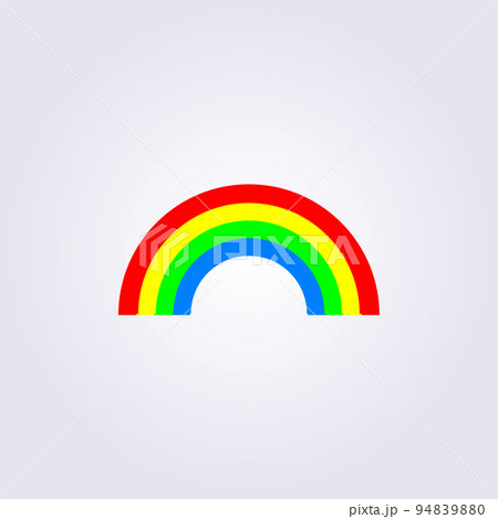 5 color rainbow illustration vector icon logo background template design 94839880