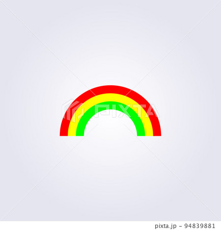 3 color rainbow illustration template icon logo vector design 94839881
