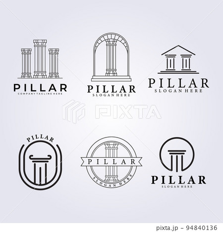 bundle pillar justice law logo icon symbol set package various vector illustration design bundle pillar justice law logo icon symbol set package various vector illustration design 94840136