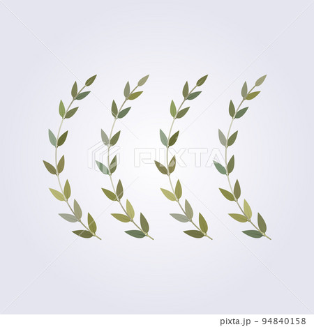 Set leaves, branches icon vector illustration flat design 94840158