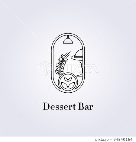dessert bar gourmet bakery logo vector illustration design 94840164