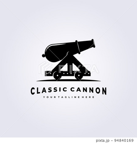 heavy old cannon artillery logo vector illustration design icon symbol heavy old cannon artillery logo vector illustration design icon symbol 94840169