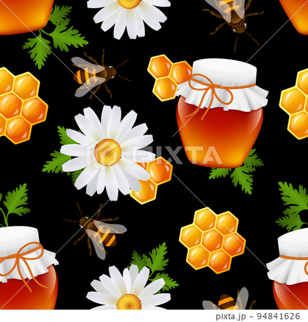 Honey seamless pattern 94841626