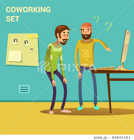 Coworking Set Illustration Coworking Set Illustration 94842161