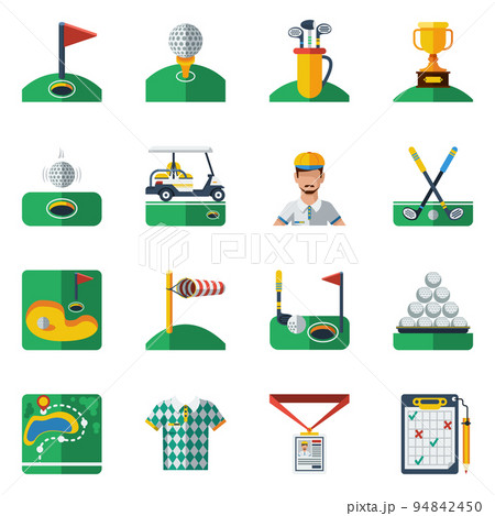 Golf Icons Set 94842450