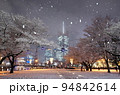 雪の横浜みなとみらい 94842614