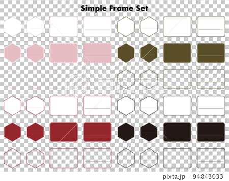 Simple frame set Simple frame set 94843033
