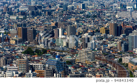 首都圏の密集したオフィス街と住宅地のイメージ 首都圏の密集したオフィス街と住宅地のイメージ 94843340