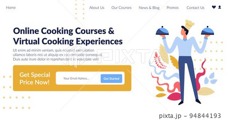 Online cooking courses and virtual experience Online cooking courses and virtual experience 94844193