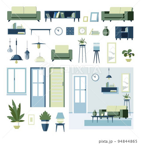 Interior design, furniture and accessories decor 94844865