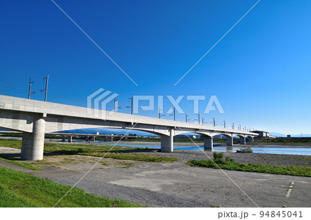 北陸新幹線　手取川橋梁 94845041