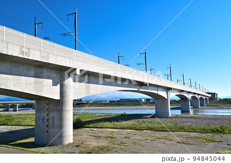 北陸新幹線　手取川橋梁 94845044