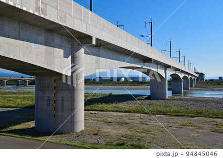 北陸新幹線 手取川橋梁 北陸新幹線 手取川橋梁 94845046