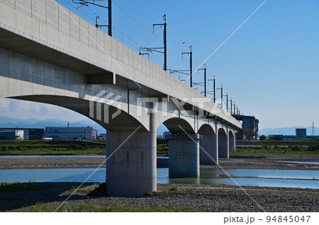 北陸新幹線　手取川橋梁 94845047