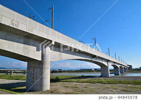 北陸新幹線　手取川橋梁 94845078