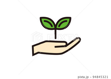 手と双葉 94845321