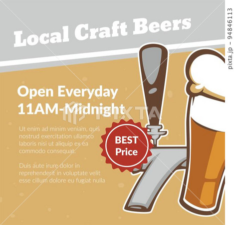 Local craft beers, open everyday promo banner Local craft beers, open everyday promo banner 94846113