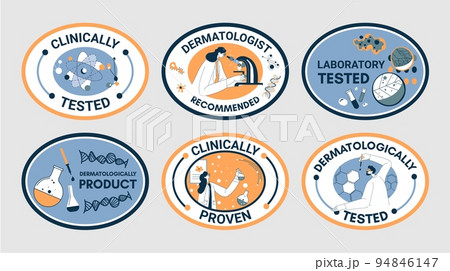 Sticker set with clinically tested product quality Sticker set with clinically tested product quality 94846147