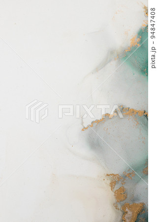 Marble ink abstract art from exquisite original painting for abstract background 94847408