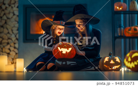 children on Halloween 94851073
