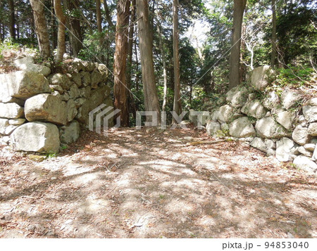 近江国「観音寺城」曲輪と石垣・眺望 近江国「観音寺城」曲輪と石垣・眺望 94853040