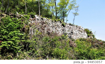 近江国「観音寺城」曲輪と石垣・眺望 近江国「観音寺城」曲輪と石垣・眺望 94853057