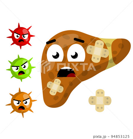 Bad liver. Medical Disease of human internal organ 94853125