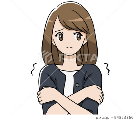 冷えに悩む女性 冷えに悩む女性 94853366