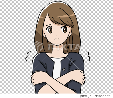 冷えに悩む女性 冷えに悩む女性 94853366