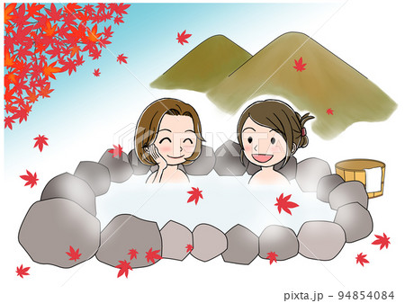 秋の温泉 94854084