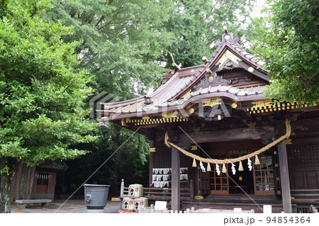 加須市にある美しい玉式神社の夏の風景（埼玉県加須市騎西） 94854364