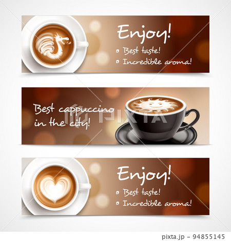 Coffee Advertising Horizontal Banners Coffee Advertising Horizontal Banners 94855145